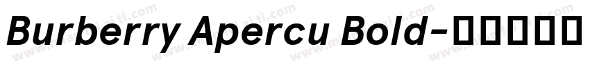 Burberry Apercu Bold字体转换